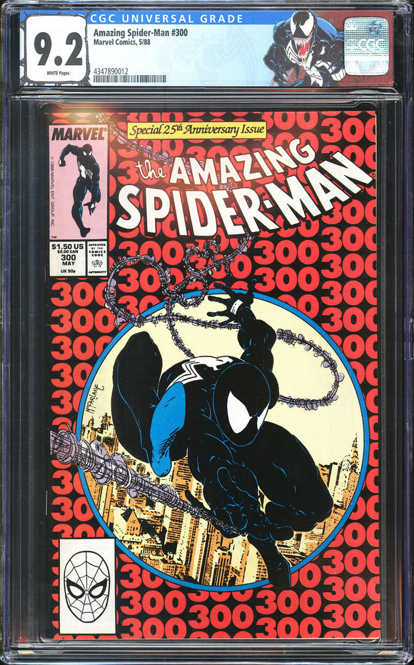 Amazing Spider-Man #300 CGC 9.2 Origin & 1st full. app of Venom!