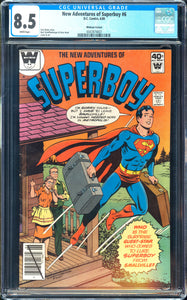 New Adventures of Superboy #6 CGC 8.5 (1980) RARE Whitman Variant!