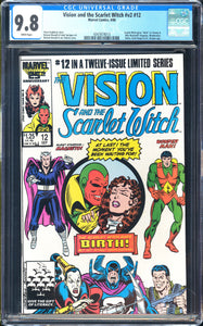Vision & the Scarlet Witch #v2 #12 CGC 9.8 1st Wiccan & Speed!