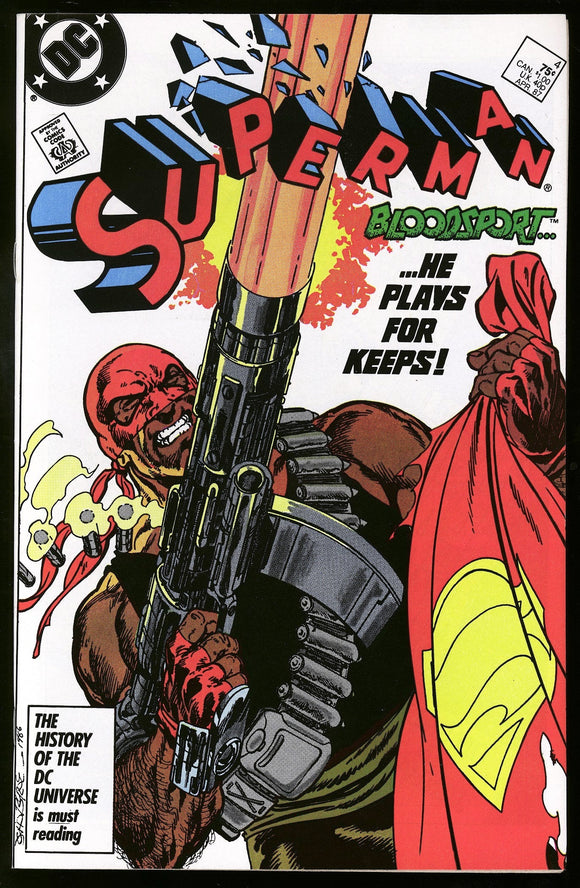 Superman #4 DC Comics 1987 (NM) 1st Appearance of Bloodsport!