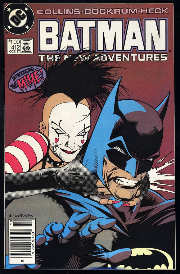 Batman #412 DC 1987 (VF/NM) 1st Appearance of the Mime! CPV!