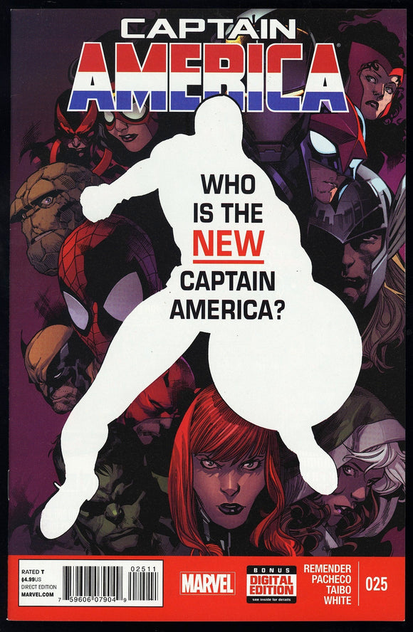 Captain America #25 Marvel 2014 (NM) Sam Wilson As Captain America!