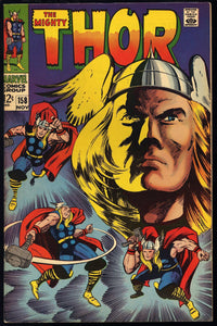 Thor #158 Marvel Comics 1968 (VF-) Origin of Thor Retold!