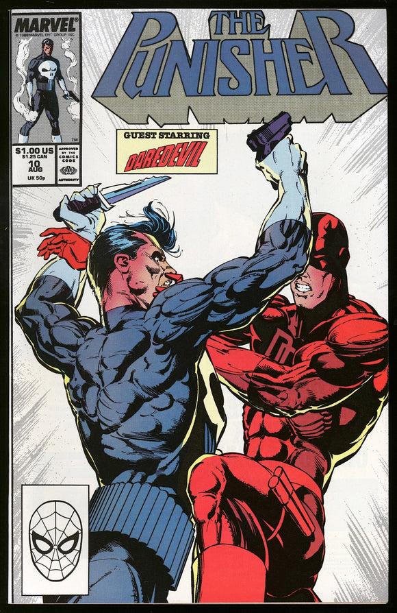 Punisher #10 Marvel 1988 (NM-) Daredevil Vs. The Punisher!