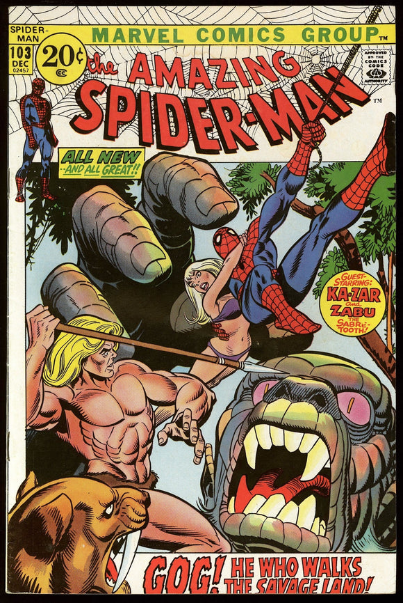 Amazing Spider-Man #103 Marvel 1971 (VG/FN) 1st Appearance of Gog!