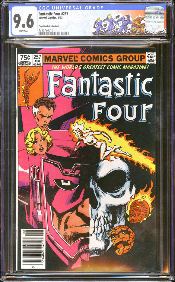Fantastic Four #257 CGC 9.6 (1983) Rare Canadian Price Variant!
