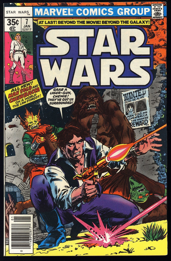 Star Wars #7 Marvel 1977 (VF+) 1st Appearance of Crimson Jack!