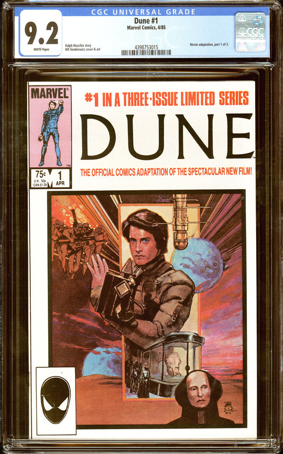Dune #1 CGC 9.2 (1985) Sienkiewicz Cover! Movie Adaptation Part 1