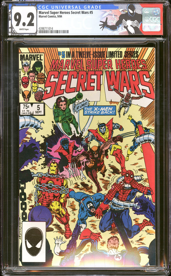 Marvel Super Heroes Secret Wars #5 CGC 9.2 (1984) Part 5 of 12