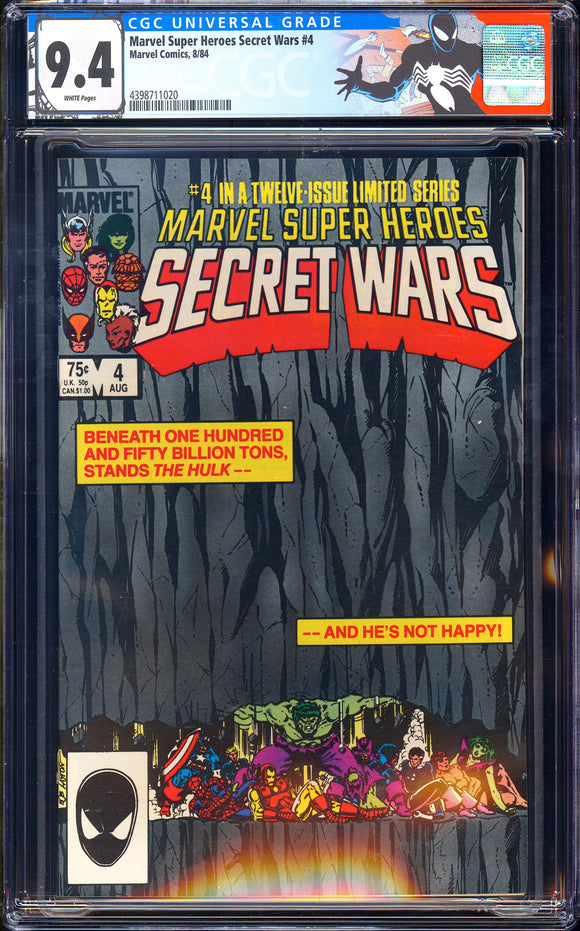 Marvel Super Heroes Secret Wars #4 CGC 9.4 (1984) 1st App Zsaji!