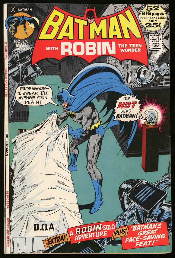 Batman #240 DC 1972 (VF) 1st Appearance of Dr. Moon! Neal Adams!