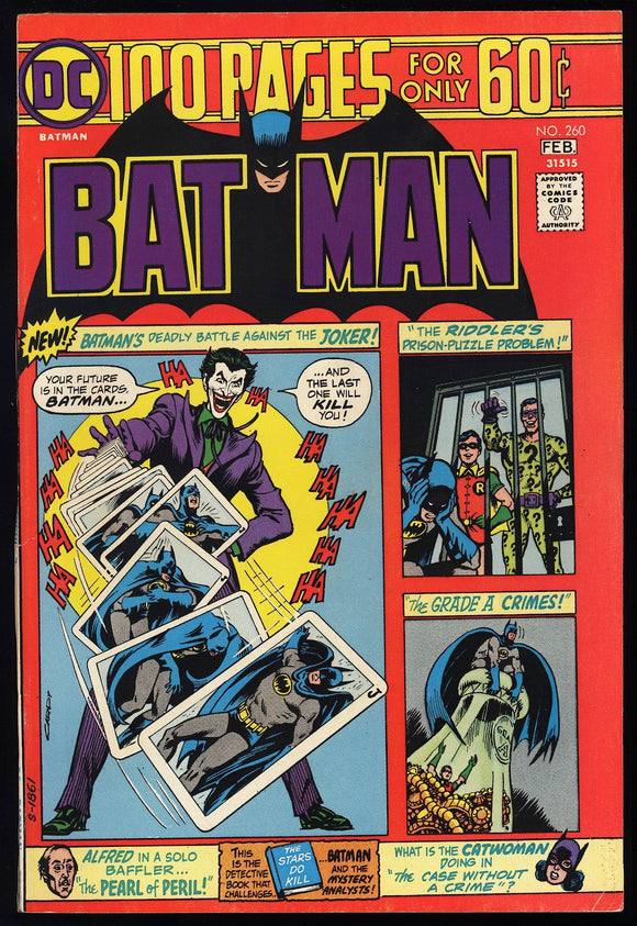 Batman #260 DC 1973 (FN/VF) 2nd App of Arkham Asylum! Joker Cover