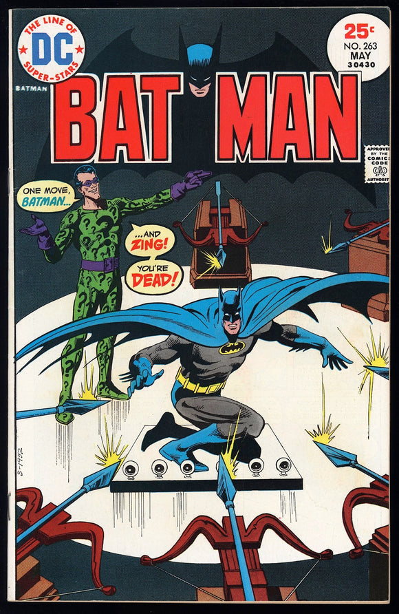 Batman #263 DC Comics 1975 (VF/NM) Riddler Story & Cover!