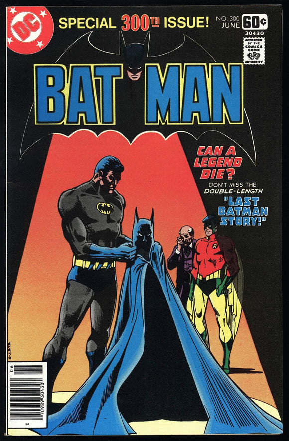 Batman #300 DC Comics 1978 (NM-) Last Bat Story! Anniversary Issue!