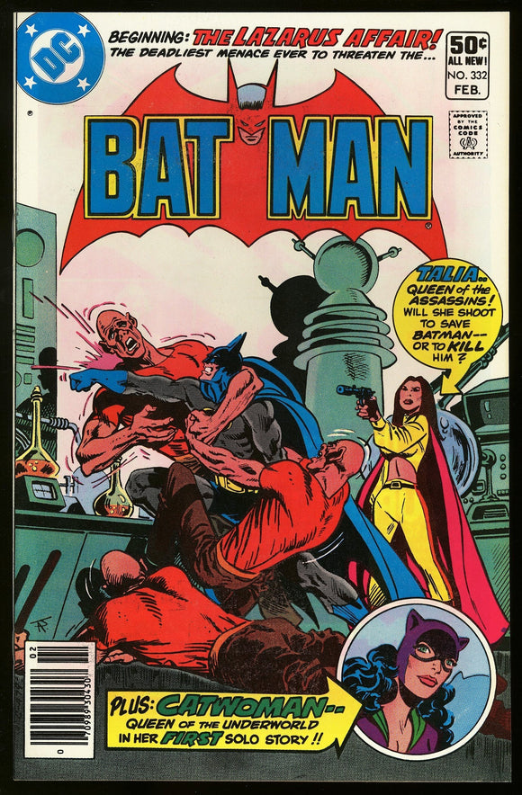 Batman #332 DC 1981 (NM-) 1st Solo Catwoman Story! NEWSSTAND!