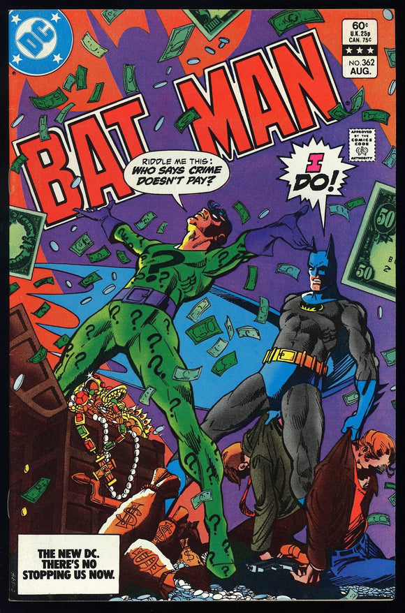 Batman #362 DC Comics 1983 (NM-) Riddler Cover & Art!