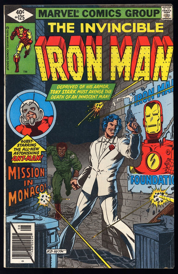 Iron Man #125 Marvel 1979 (VF) 1st Cover App of James Rhodes!