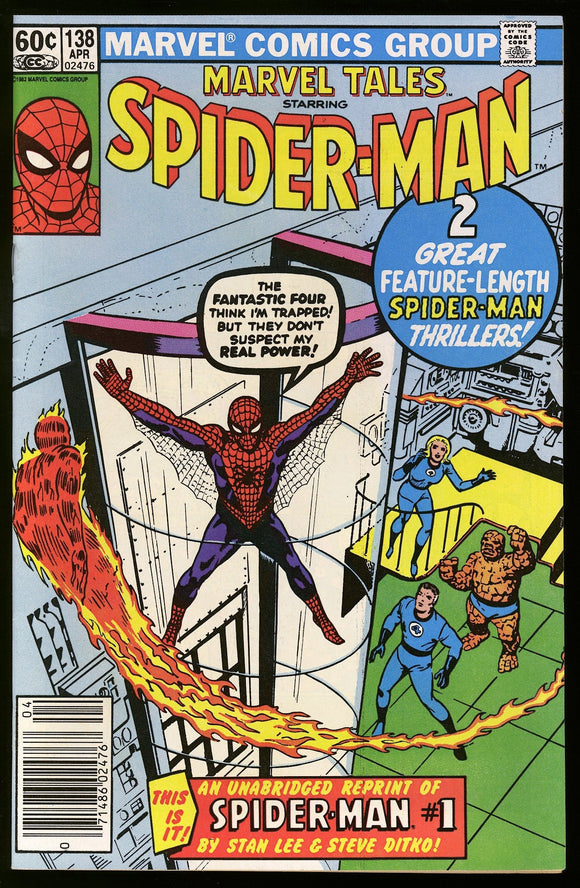 Marvel Tales Starring Spider-Man #138 1982 (NM-) NEWSSTAND!