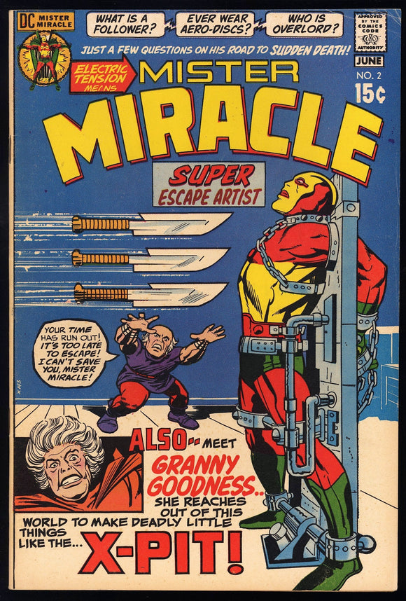 Mister Miracle #2 DC 1971 (FN+) 1st Appearance of Granny Goodness!