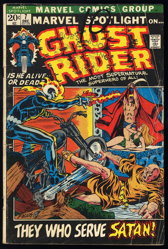 Marvel Spotlight #7 1972 (G/VG) 3rd Appearance of Ghost Rider!