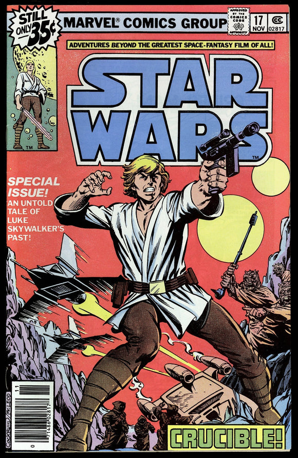 Star Wars #17 marvel Comics 1978 (NM-) Luke Skywalker Solo Story!