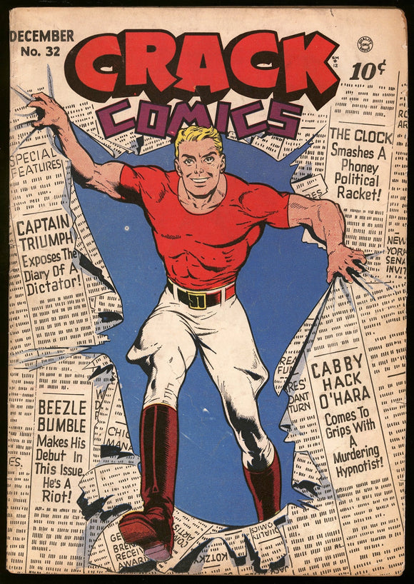 Crack Comics #32 Quality Comics 1943 (VG) Golden Age!