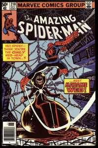 Amazing Spider-Man #210 1980 (VF+) 1st Madame Web! NEWSSTAND!