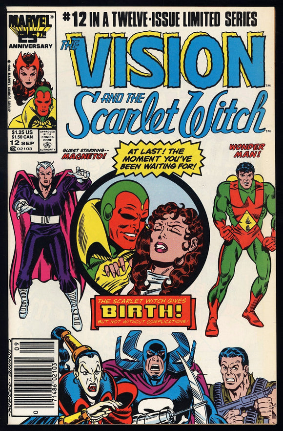 Vision and the Scarlet Witch #12 1986 (NM-) 1st App Speed & Wiccan!