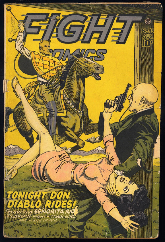 Fight Comics #45 Fiction House 1946 (G/VG) Good Girl Art! Golden Age HTF!