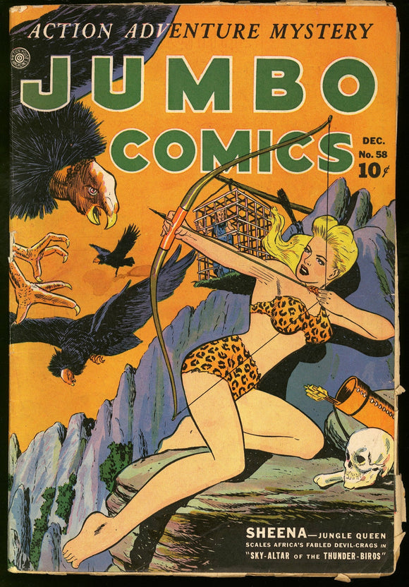 Jumbo Comics #45 Fiction House 1943 (GD+) Detached C- Golden Age HTF!