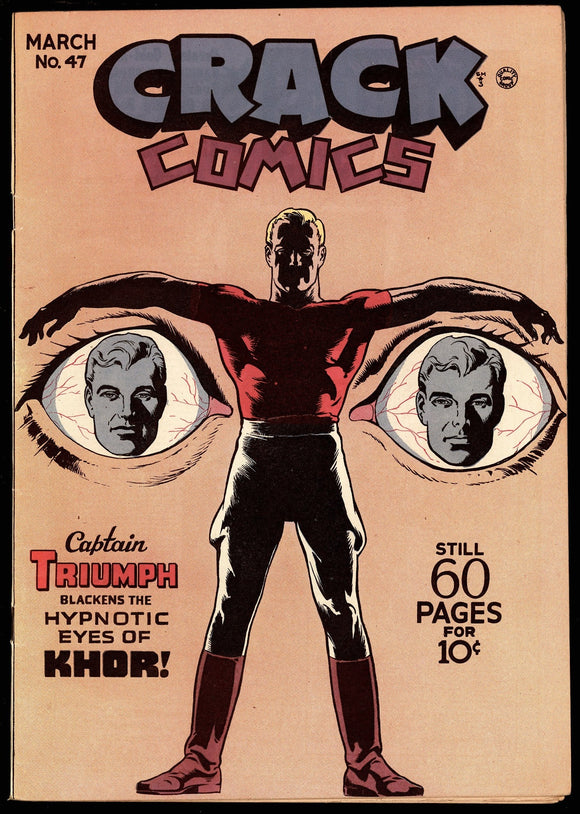 Crack Comics #47 Quality 1947 (FN+) Captain Triumph! Golden Age HTF!