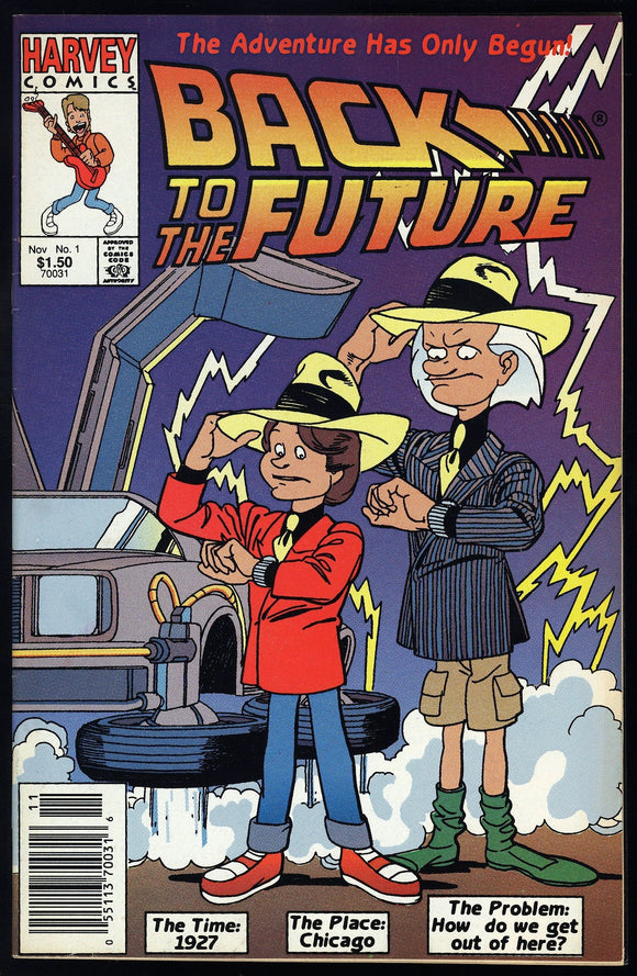 Back to the Future #1 Harvey 1991 (VF+) 1st Marty McFly! NEWSSTAND!