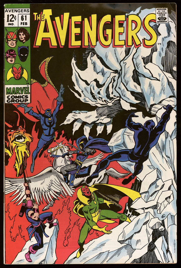 Avengers #61 Marvel Comics 1969 (FN/VF) 1st Appearance of Quinjet!