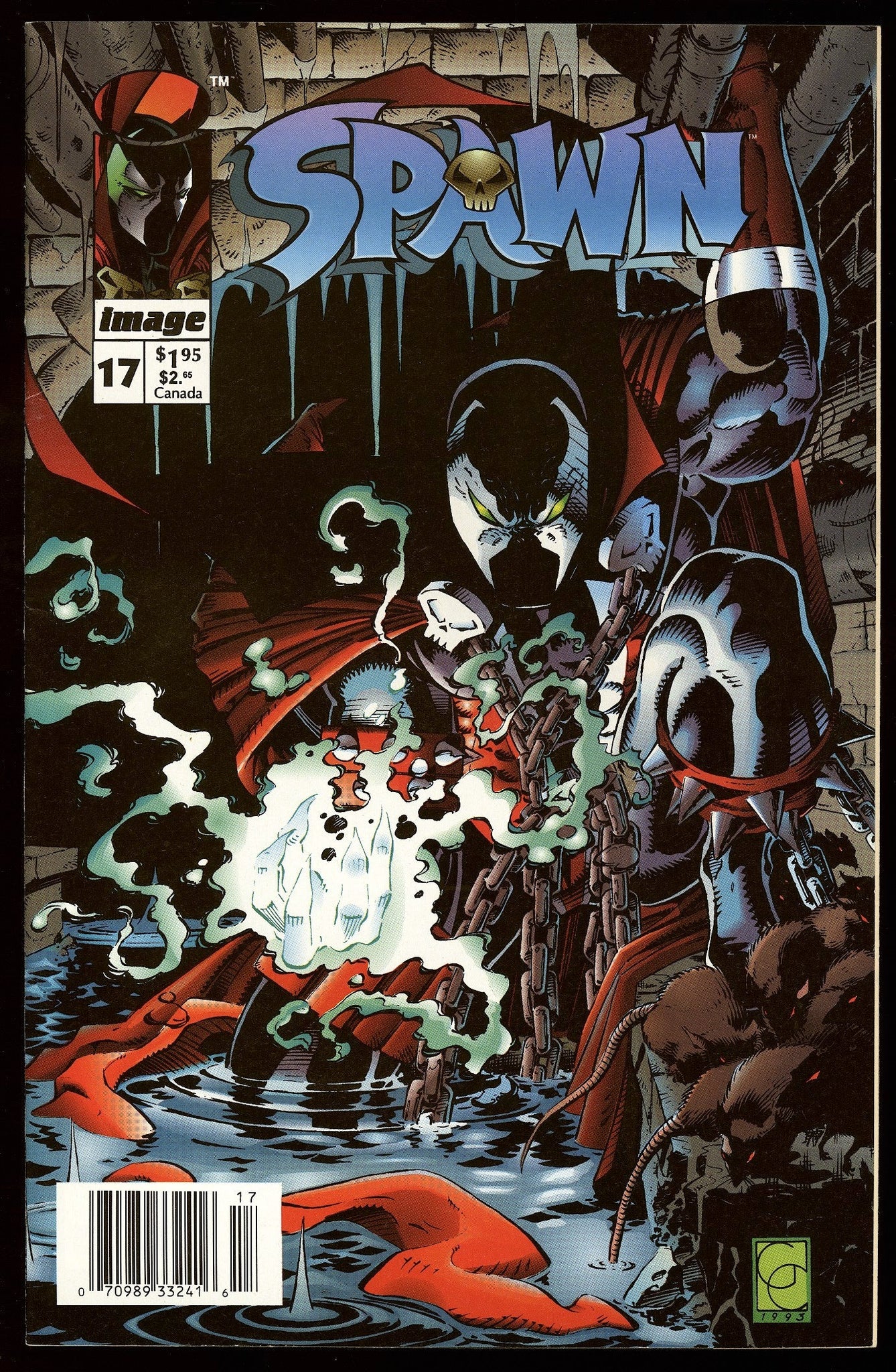 Spawn Ultimate Spawn #17 Image 1994 (VF/NM) 1st Full App of Redeemer! NEWSSTAND ...