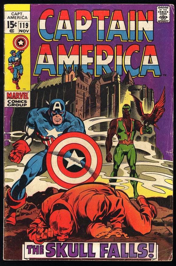 Captain America #119 Marvel 1969 (VG) 3rd Appearance of Falcon!