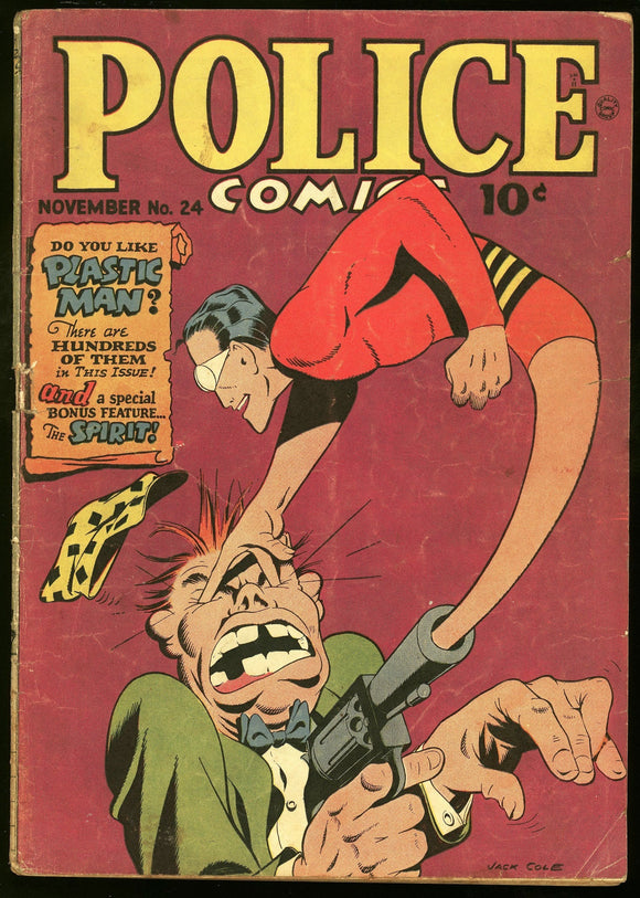 Police Comics #24 Quality Comics 1943 (VG-) Golden Age HTF!