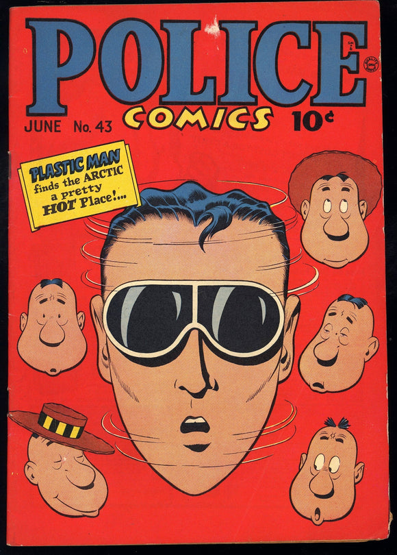 Police Comics #43 Quality Comics 1945 (VG+) Golden Age HTF!