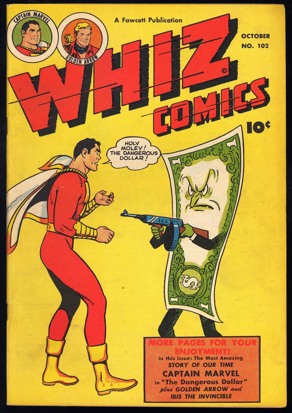 Whiz Comics Vol. 17 #102 Fawcett 1948 (FN) Golden Age HTF!