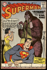 Superman #127 DC Comics 1959 (VG+) Origin & 1st App of Titano!