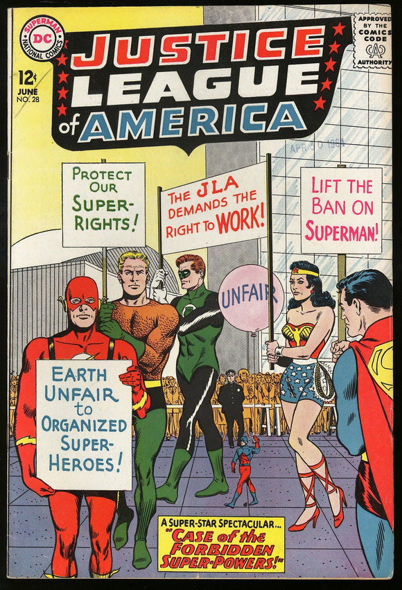 Justice League of America #28 DC 1964 (VF-) 2nd App Tattooed Man!