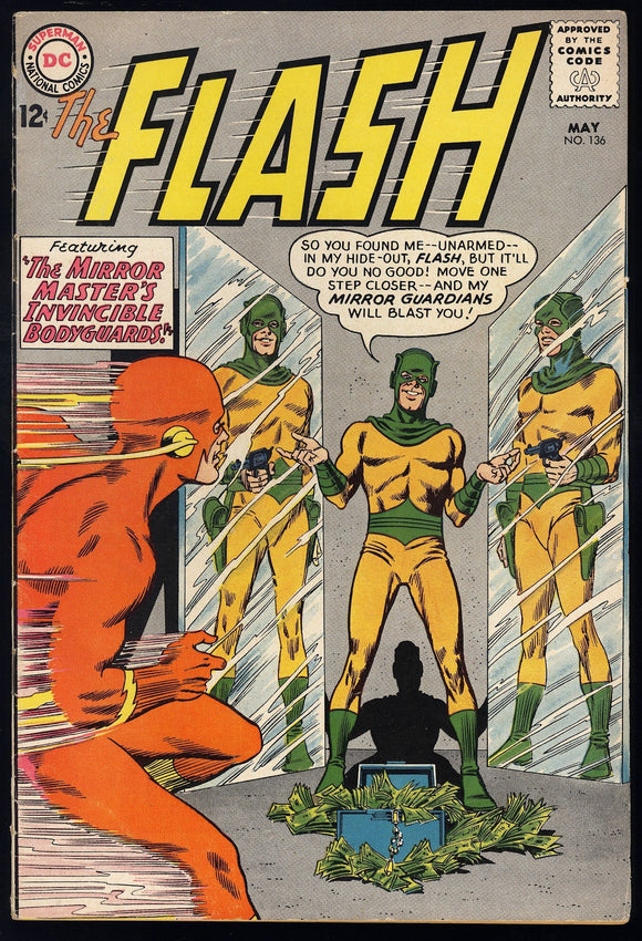 Flash #136 DC Comics 1963 (FN-) Mirror Master Appearance!