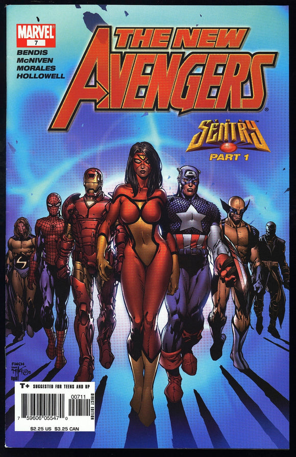 The New Avengers #7 Marvel 2005 (NM-) 1st App of the Illuminati!