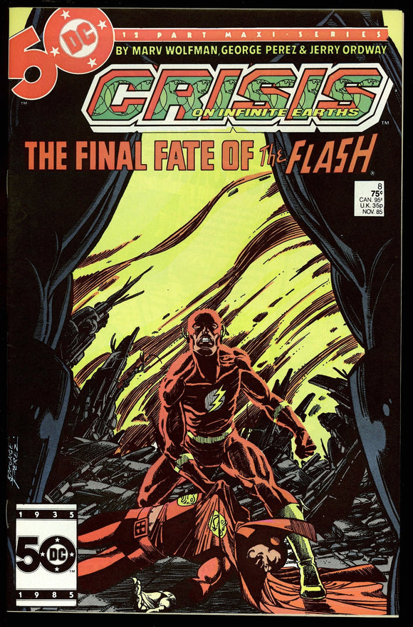 Crisis on Infinite Earths #8 DC 1985 (NM+) Death of Barry Allen!
