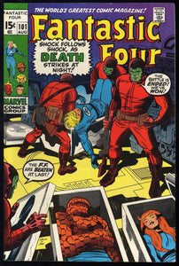 Fantastic Four #101 Marvel 1970 (VF+) Last Art by Jack Kirby!