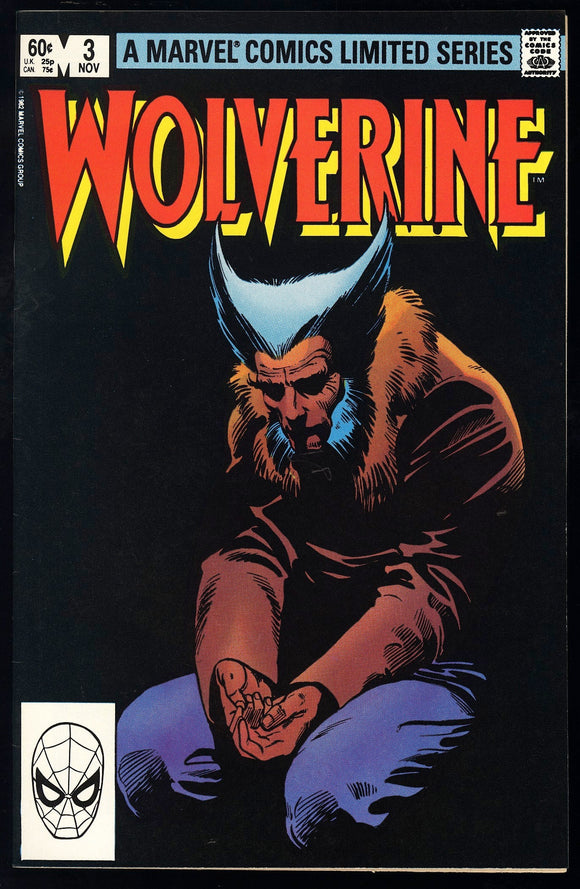 Wolverine #3 Marvel Comics 1982 (NM-) Frank Miller Cover & Art!