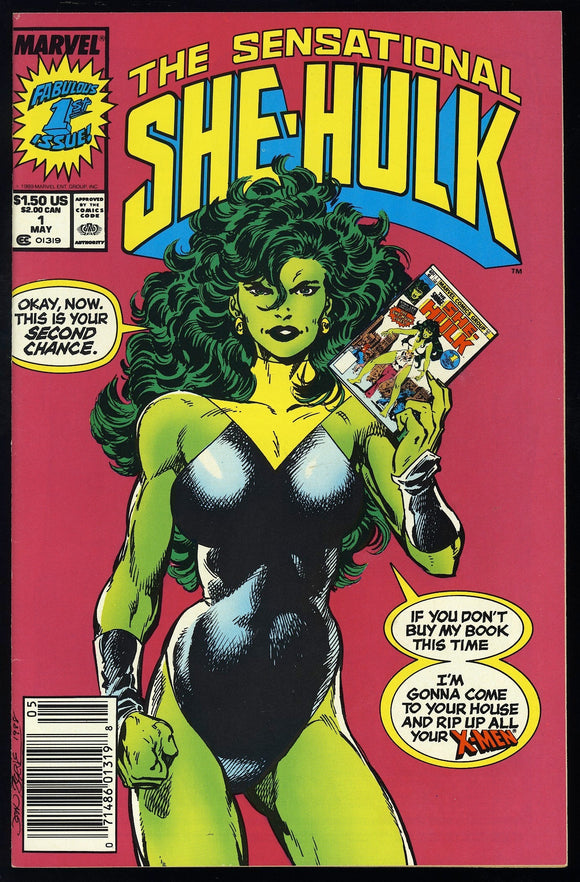 Sensational She-Hulk #1 Marvel 1989 (NM-) John Byrne! NEWSSTAND!