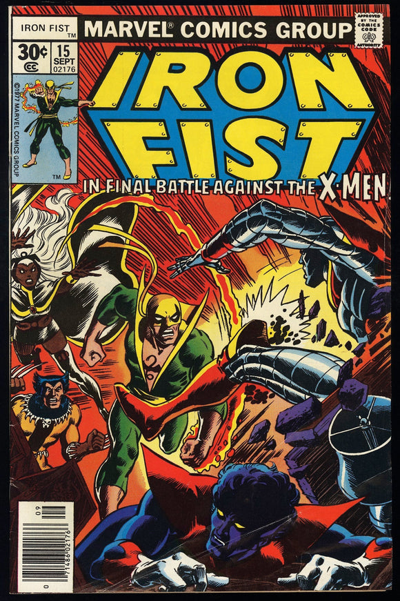 Iron Fist #15 Marvel 1977 (FN-) 1st Appearance of the Bushmaster!