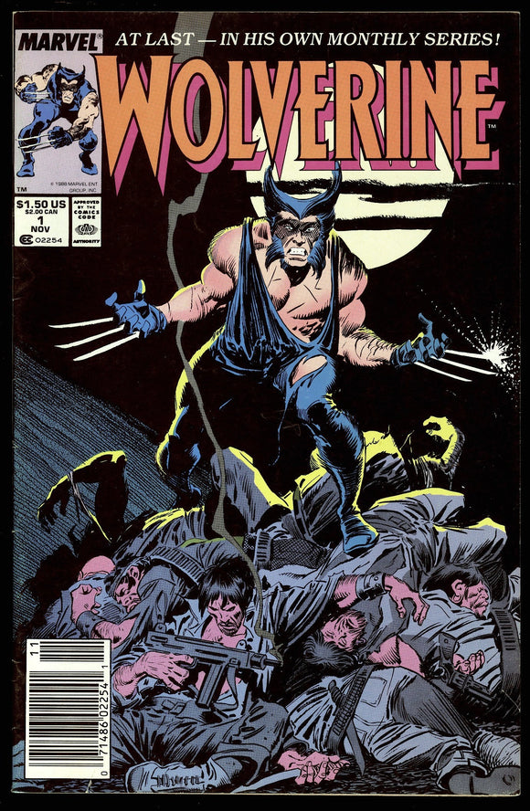 Wolverine #1 Marvel 1988 (FN) 1st Appearance of Patch! NEWSSTAND!