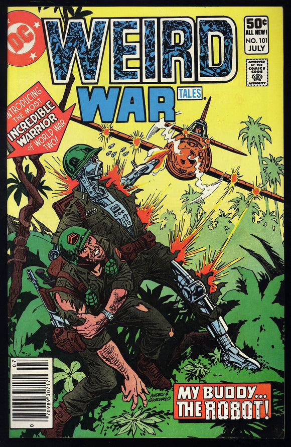 Weird War Tales #101 DC 1981 (VF/NM) 1st G.I. Robot! NEWSSTAND!