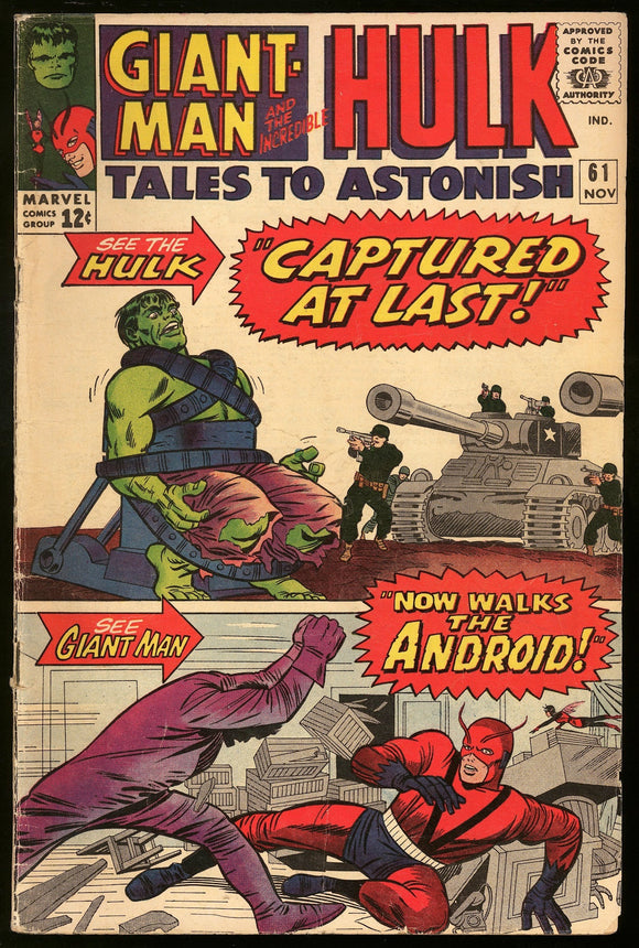Tales to Astonish #61 Marvel 1964 (VG+) 1st App of Major Glenn Talbot!